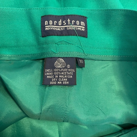 Vintage NWT Nordstrom Wool Women's Green Pencil Skirt | Size 10 - Picture 2 of 7